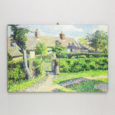 명화액자 피사로 농가 에라니 60x40 kisn045