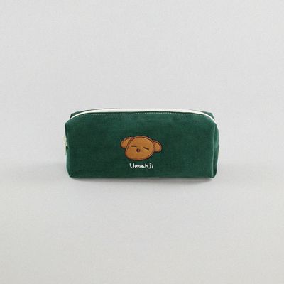 코듀로이 캐릭터 필통_딥그린