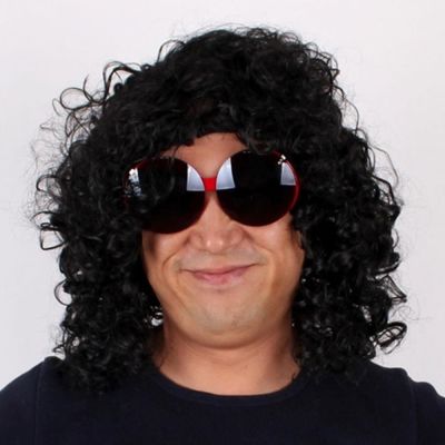 가발 마이클 잭슨 코스프레 파티용품 연극 공연 변장 헤어밴드(WFOXD0L)