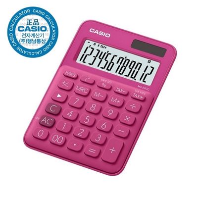 카시오 계산기 MS 20UC RD 레드