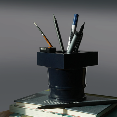 포스트 컬럼 펜슬홀더 - 글로시 네이비