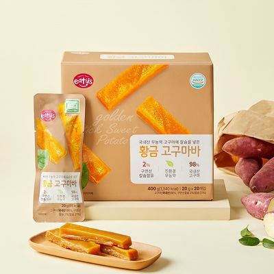 [이더스] 칼슘을넣은황금고구마바 400g (20g x 20개)