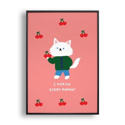 cherish every moment/ 일러스트 액자