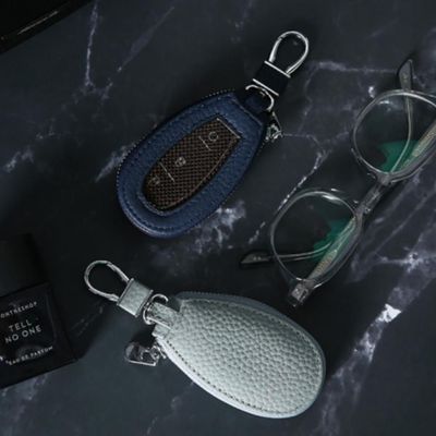 가죽 키홀더 열쇠고리 차키 동전 지갑(WFHYLO5)