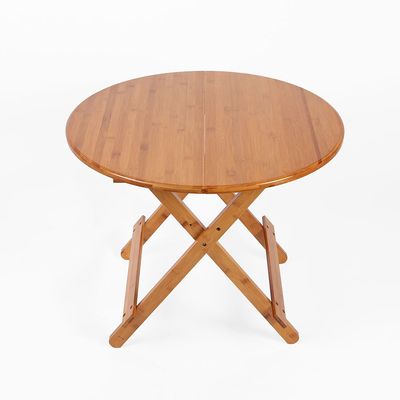 우드 원형 테이블 70x56 간이 접이식(WC47B9B)