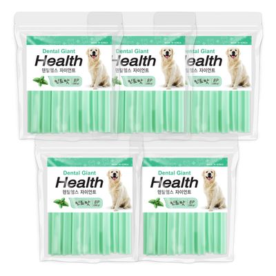 덴탈헬스플러스 자이언트 민트맛 5개묶음 대형견 개껌