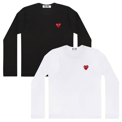 [꼼데가르송] 레드하트 와펜 롱슬리브 2종 택1