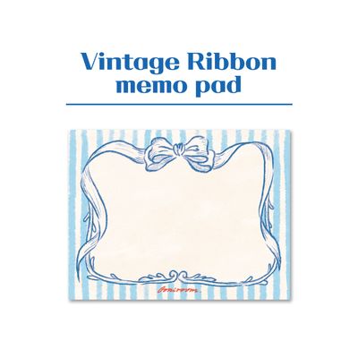 메모지 : vintage ribbon
