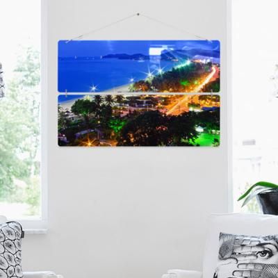 nk364-멀티아크릴액자_낮보다밤이아름다운곳(2단대형)