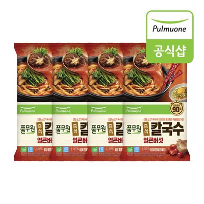 풀무원 얼큰버섯칼국수 2인(367.8g)X4개
