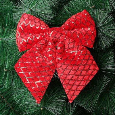 해피스 레드 리본세트 카페 크리스마스 오너먼트