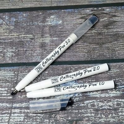 쿠레타케 지그 사각닙 캘리그라피펜 블랙 1자루 F125