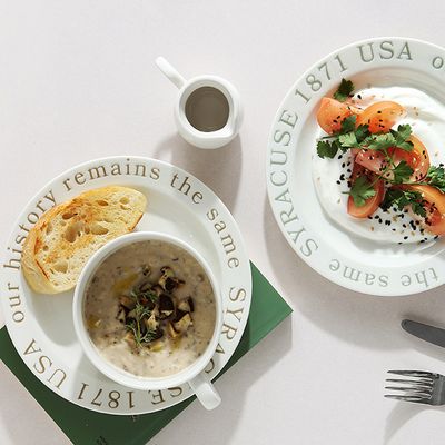 시라쿠스 레터링 접시 3size 2color 택1