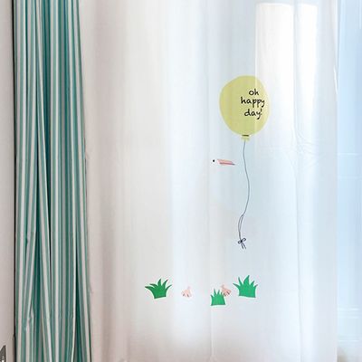 [드로잉에이미] 해피덕 커튼