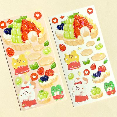 [도롱상점] 과일타르트 씰스티커