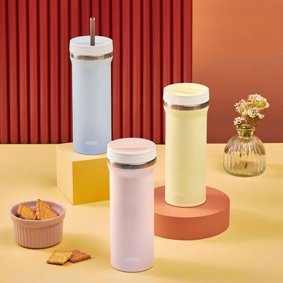 [써모스] 보냉 트위스트 컵앤 빨대 텀블러 TKHB-480K