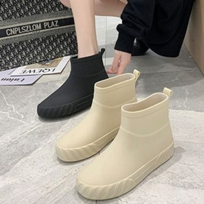 첼시 부츠 장화 겨울용 여성 패션 레인