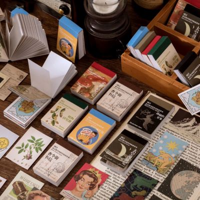 빈티지 감성 다꾸 스티커팩 북 모음 레트로 식물 버섯