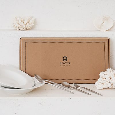 리오떼 세렌느 플레이트 앤 커트러리 2인 세트