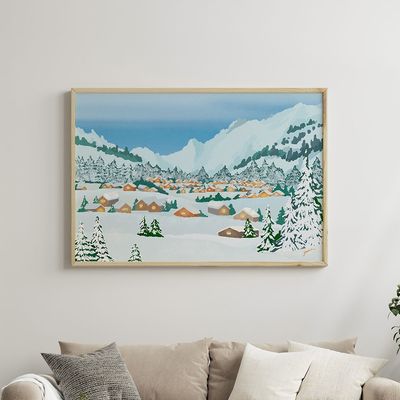 눈 쌓인 마을, 황예나 작가 그림