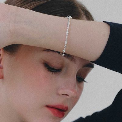 제이로렌 바이콘 체인 실버 팔찌 B01071