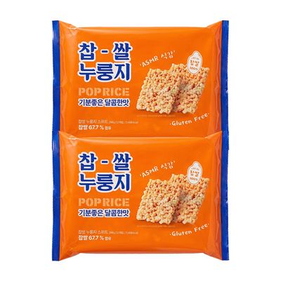 찹쌀 누룽지 스낵 쌀과자 스위트 288g 2개