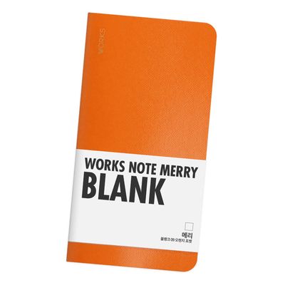 웍스 무선노트 2권팩-메리 블랭크 포켓 09 오렌지