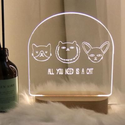 ga543-LED사인무드등_고양이만있으면돼