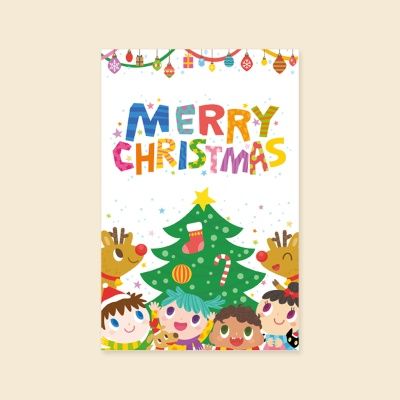 [크리스마스카드] XJA3003 - MERRY CHRISTMAS 아이들