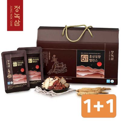 [1+1][정녹삼] 6년근 홍삼침향 밸런스 (50ml X 30포)