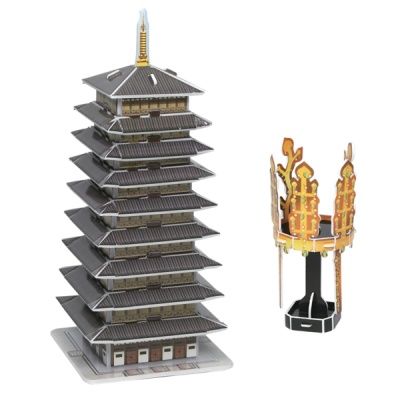 입체퍼즐 신라금관과 황룡사구층목탑