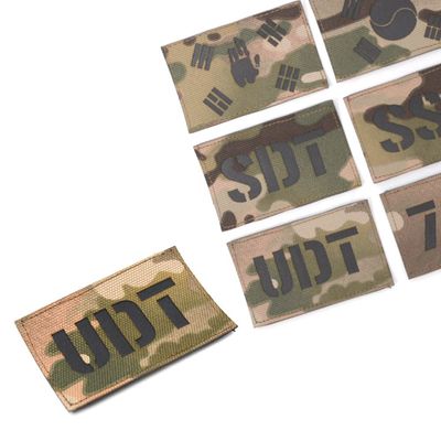 멀티캠 원단 블랙 반사 UDT 패치(W97B68D)