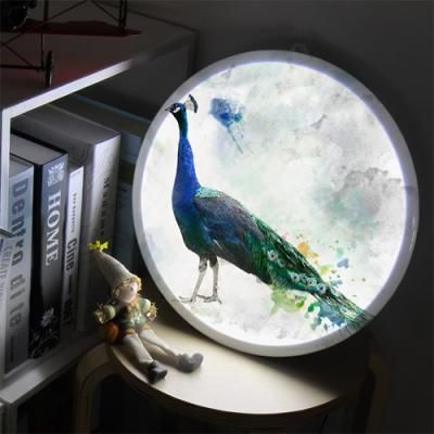 nd293-LED액자35R_우아한공작새_LED사인