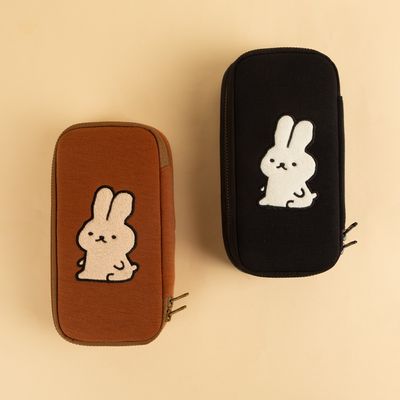 안녕 토끼 자수 박스 필통