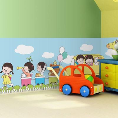 gb942-즐거운어린이집가는길_불투명유리시트지