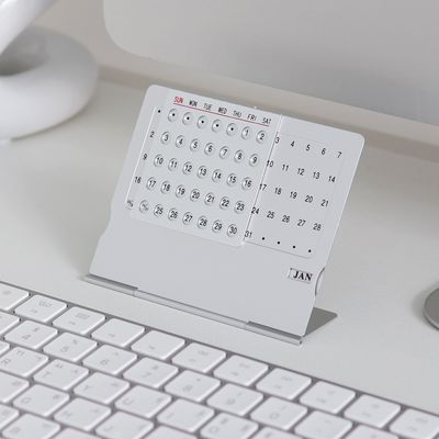 미니 데스크 책상 만년달력 알루미늄