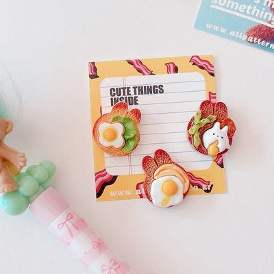 토끼 식빵 토스트 자석(3개 1세트)