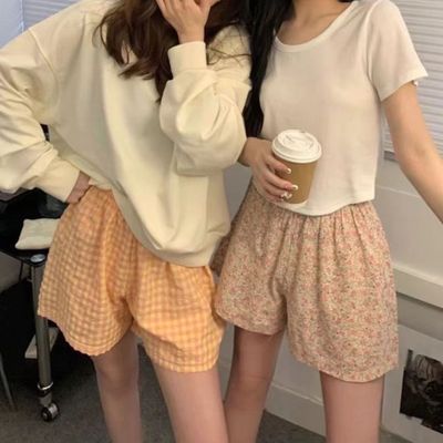 어나더뷰 요루면 러블리 체크 반바지 잠옷 1234