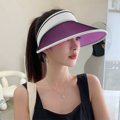 썬캐치 컬러 변색 썬캡(화이트) 와이드썬캡선캡 모자