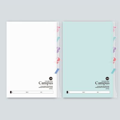 [꿈드림22] 캠퍼스 5포켓 인덱스화일 A4 pp재질 2.5