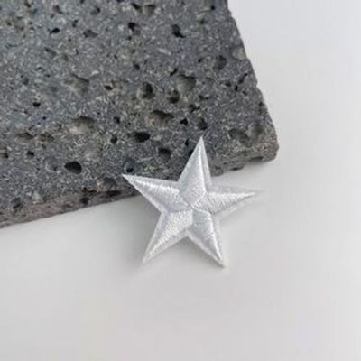 DIY 의류리폼재료 별 와펜 (흰색)(WFJX9QF)