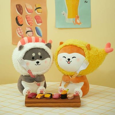 겉바속촉 새우튀김 강아지 인형