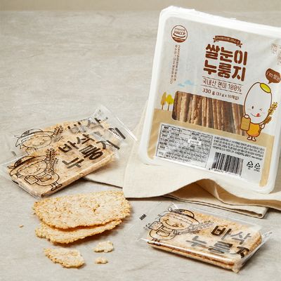 [웰리유] 쌀눈이 현미 누룽지 330g (33g*10개)