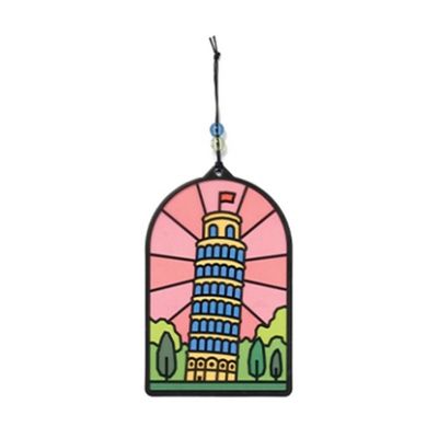 조각 스티커 썬캐쳐 장식 피사의 사탑 S250038F