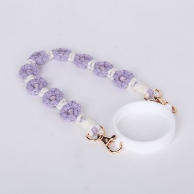 텀꾸 플라워 텀블러 스트랩 홀더 퍼플(WFIQGDH)