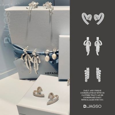 여성 각설탕 고급진 우아한 심플리 진주 귀걸이