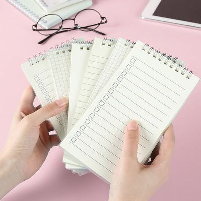 학생 공책 미니 수첩 4p 스프링 메모장 노트 일기장 단어장 A7(WFLIO7O)