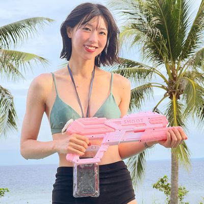 파스텔 리볼버 감성 물총 (핑크)