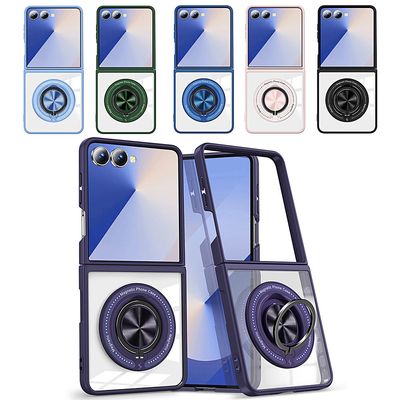 갤럭시 z플립 7 6 맥세이프 링 그립 투명 슬림 케이스