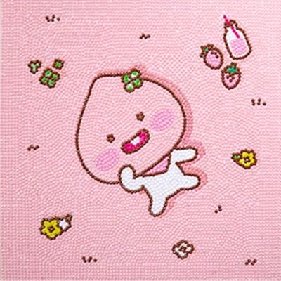 DIY 보석십자수 카카오프렌즈 파크 어피치 25x25